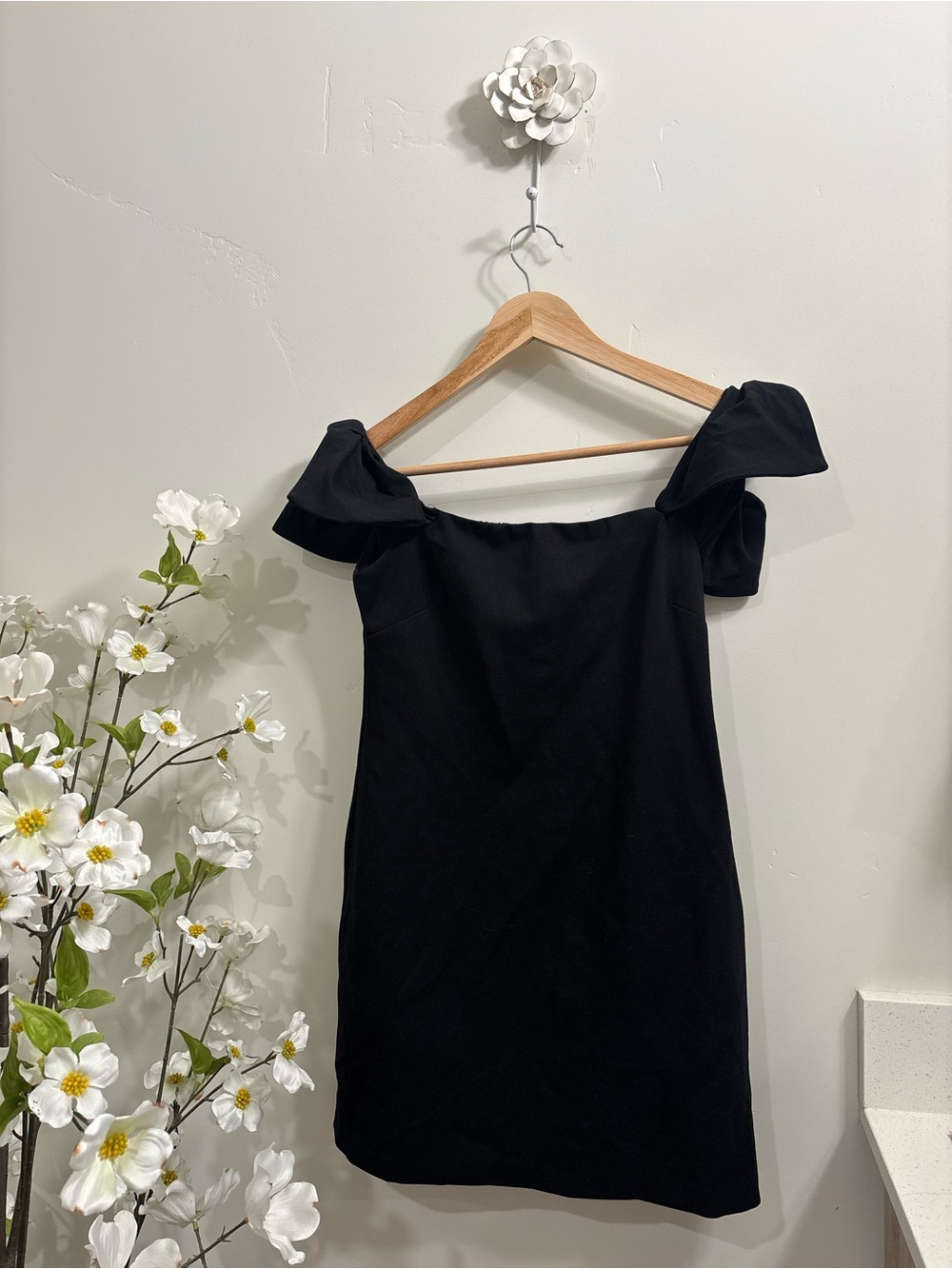Mini Bow Dress in Black